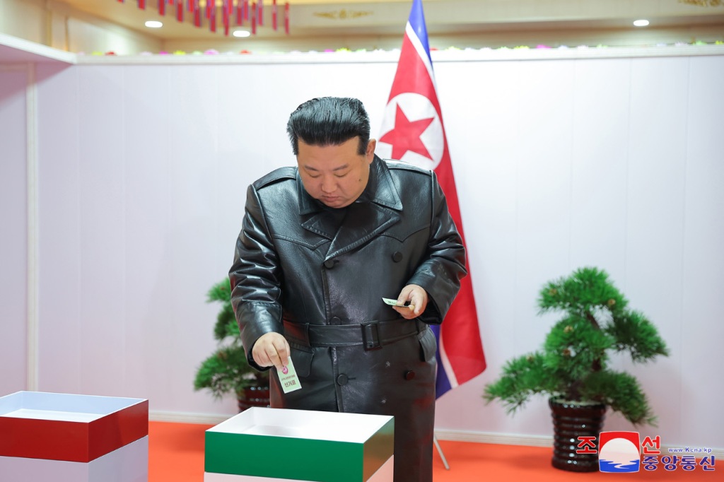 President Kim Jong Un Votes in Election of Deputies