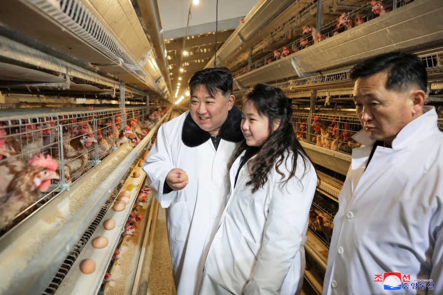 President Kim Jong Un Inspects Newly-Built Kwangchon Chicken Farm